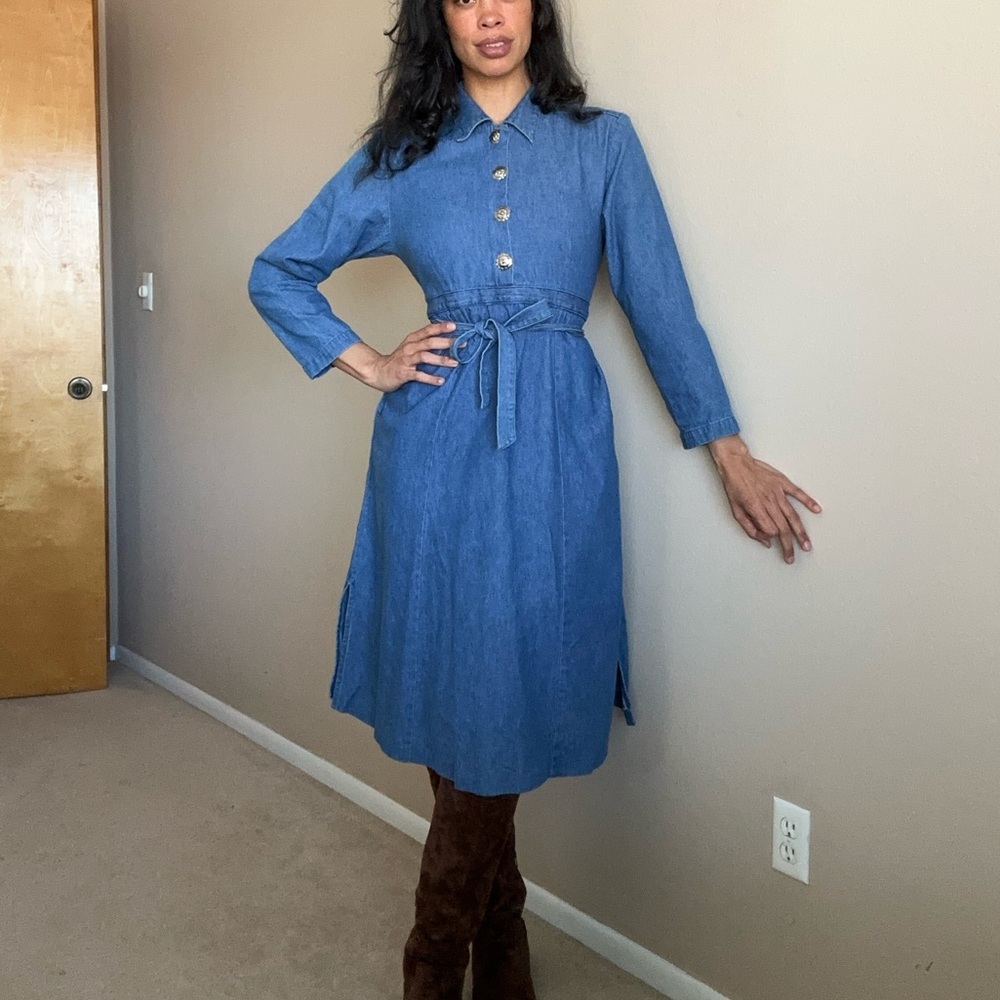 Denim Blue Western Dress